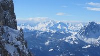 ..Blick aufs Wiesbachhorn, der Glockner steckt leider im Nebel..