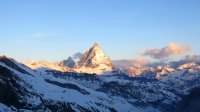..das Matterhorn im Morgenrot..