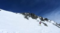 ..die letzten Meter zum Gipfel des Strahlhorns 4190m..